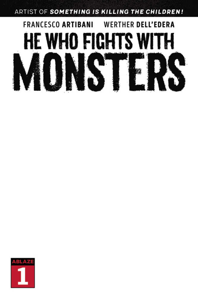 He Who Fights With Monsters #1 Cover E Blank Sketch Cover (Mature) (