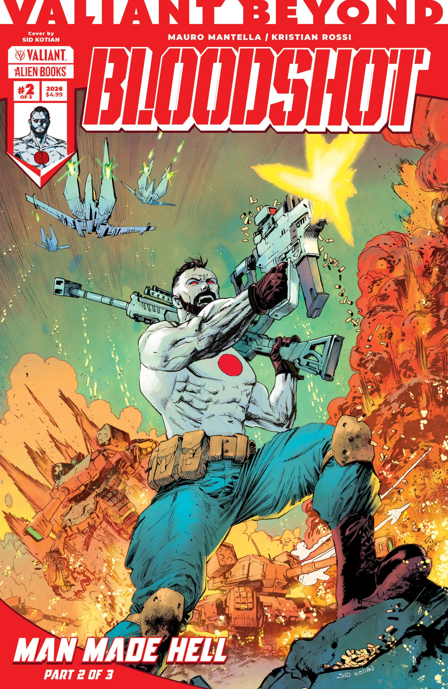 Valiant Beyond: Bloodshot #5 Man Made Hell #2 Variant B (Kotian)