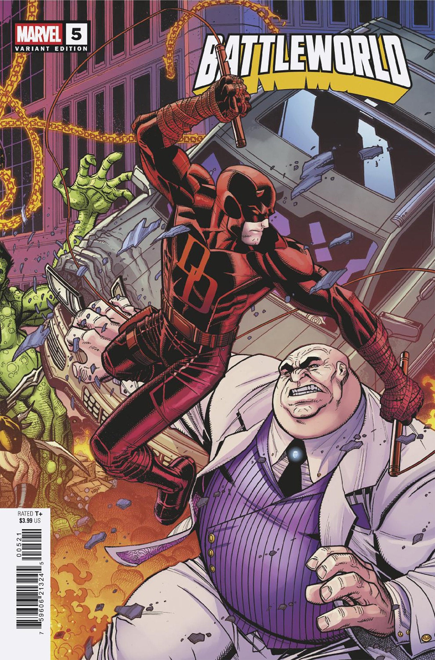 Battleworld #5 Nick Bradshaw 5 Part Connecting Variant E
